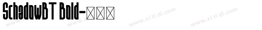 SchadowBT Bold字体转换
